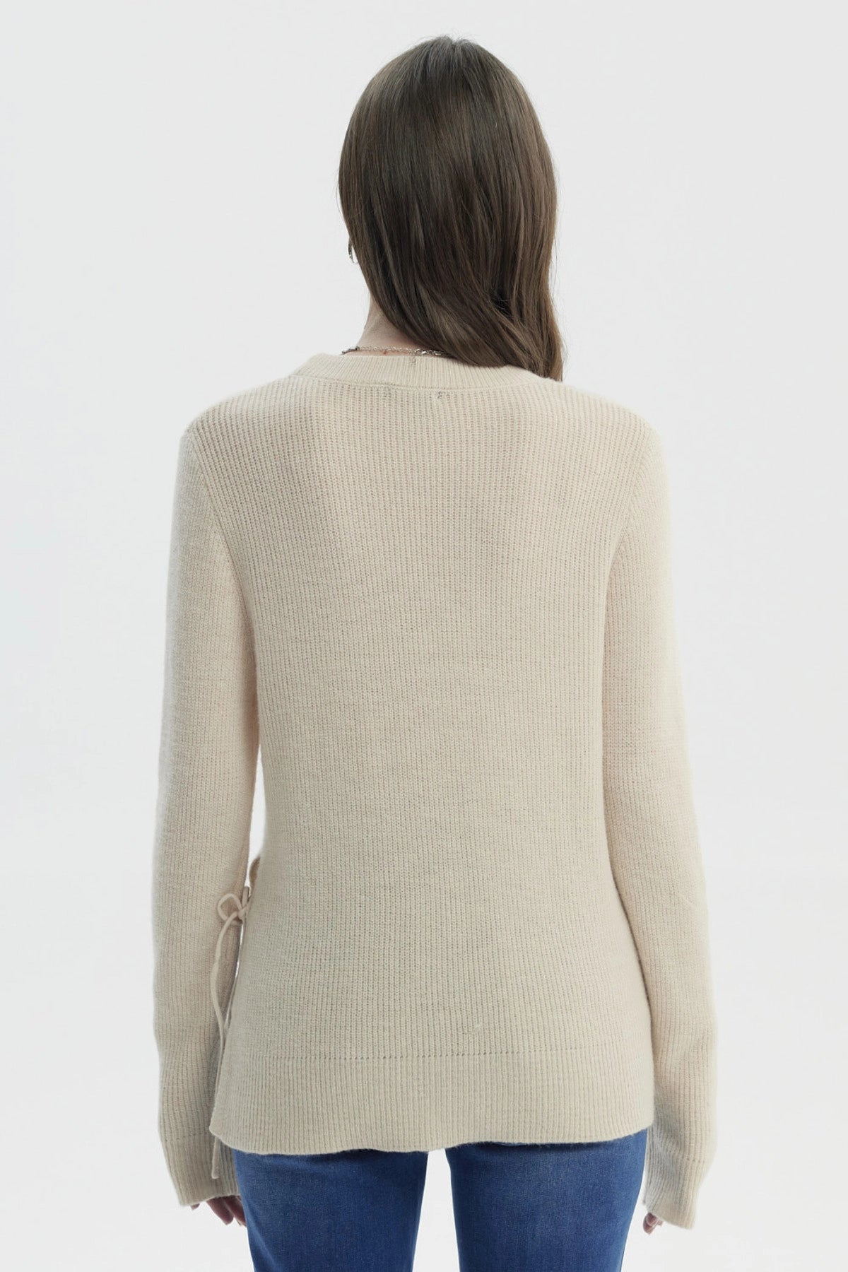 Sweater Mujer Slim Beige