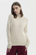 Sweater Mujer Slim Cuello Alto Beige