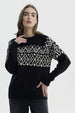 Sweater Mujer Slim Cuello Alto Negro
