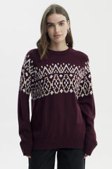 Sweater Mujer Slim Cuello Alto Rojo