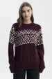 Sweater Mujer Slim Cuello Alto Rojo