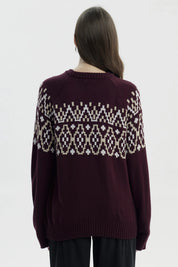 Sweater Mujer Slim Cuello Alto Rojo