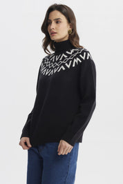Sweater Mujer Ajustado Negro