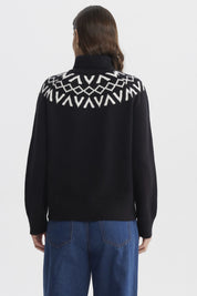 Sweater Mujer Ajustado Negro