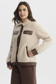 Polar Mujer Cuello Camisero Arena