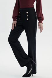 Pantalón Mujer Flare Negro