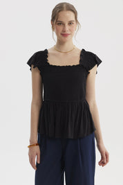 Blusa Mujer Ajustada Negro