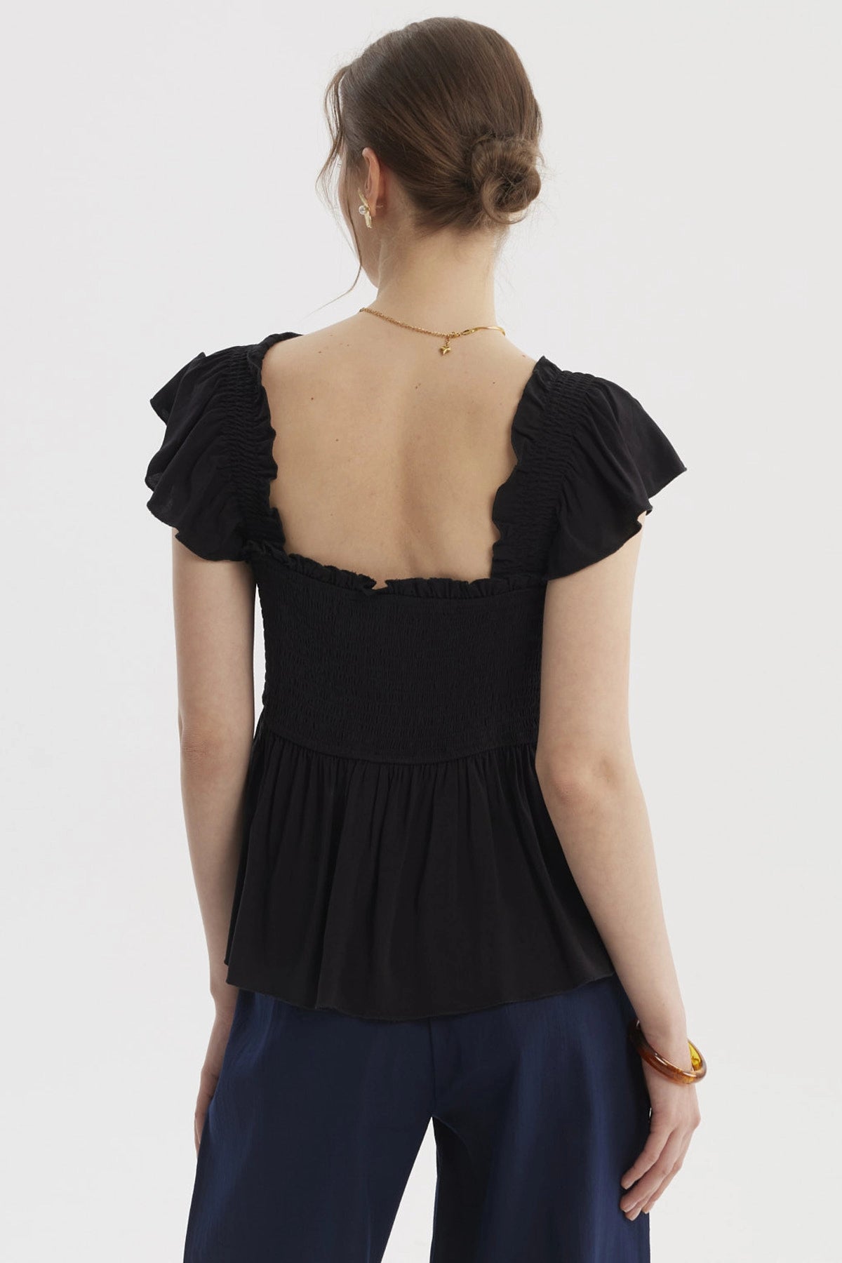 Blusa Mujer Ajustada Negro
