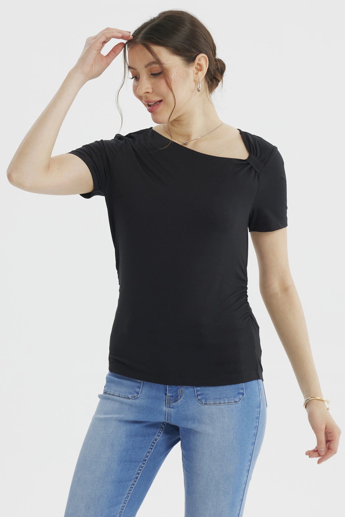 Polera Mujer Ajustado Negro
