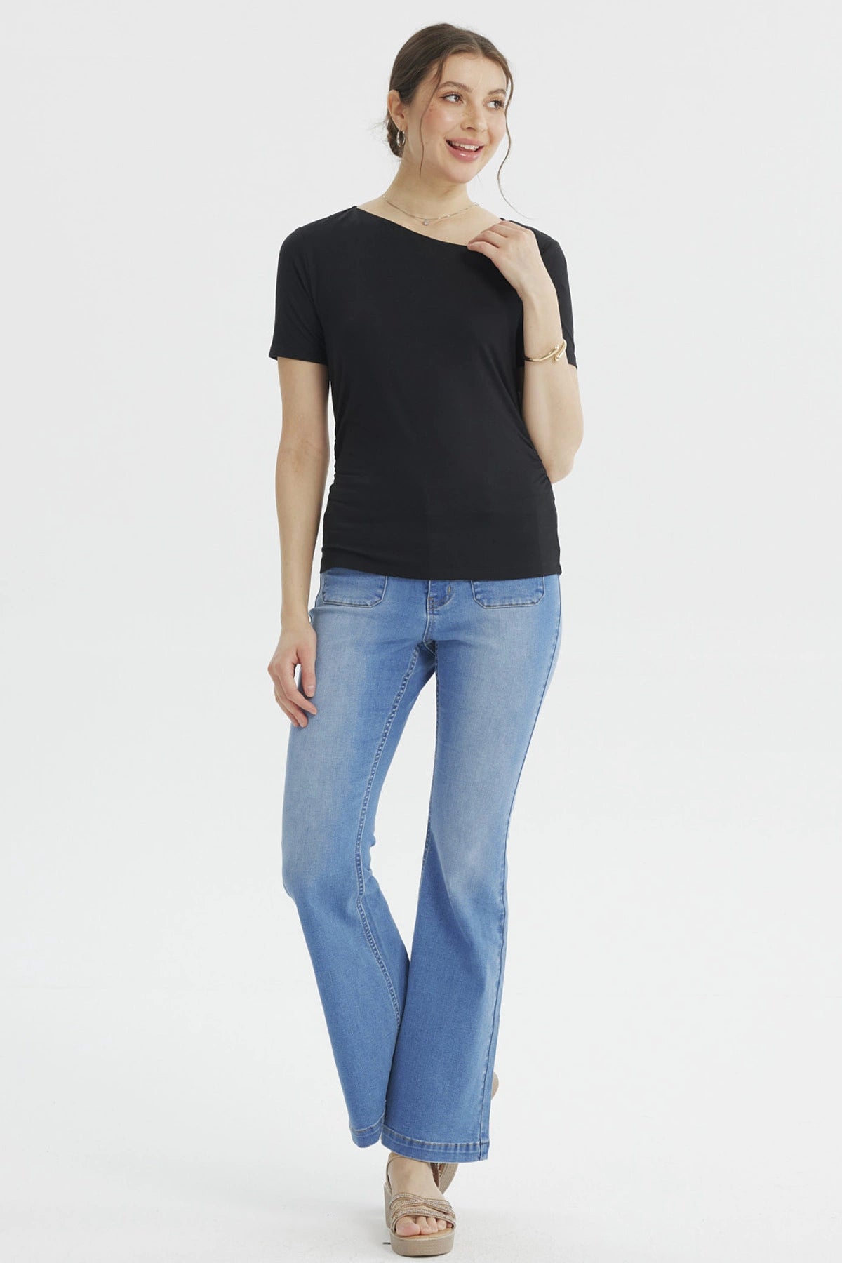 Polera Mujer Ajustado Negro