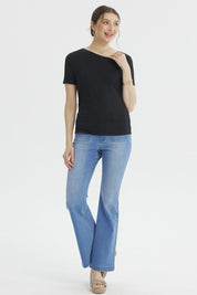 Polera Mujer Ajustado Negro