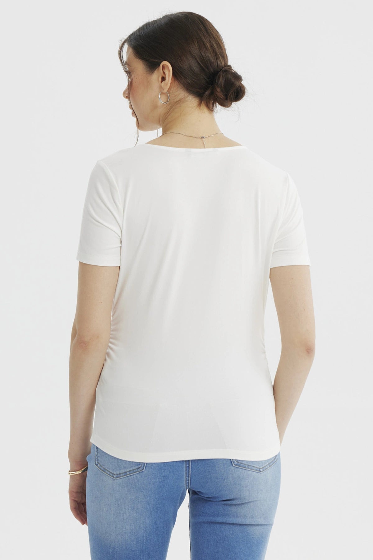 Polera Mujer Ajustado Crudo