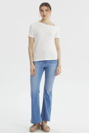 Polera Mujer Ajustado Crudo