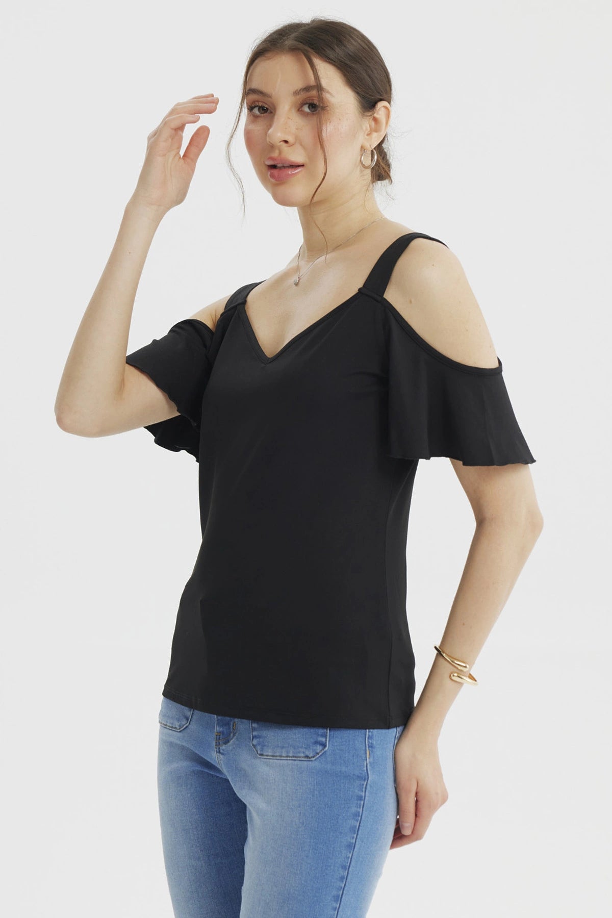 Polera Mujer Ajustado Negro