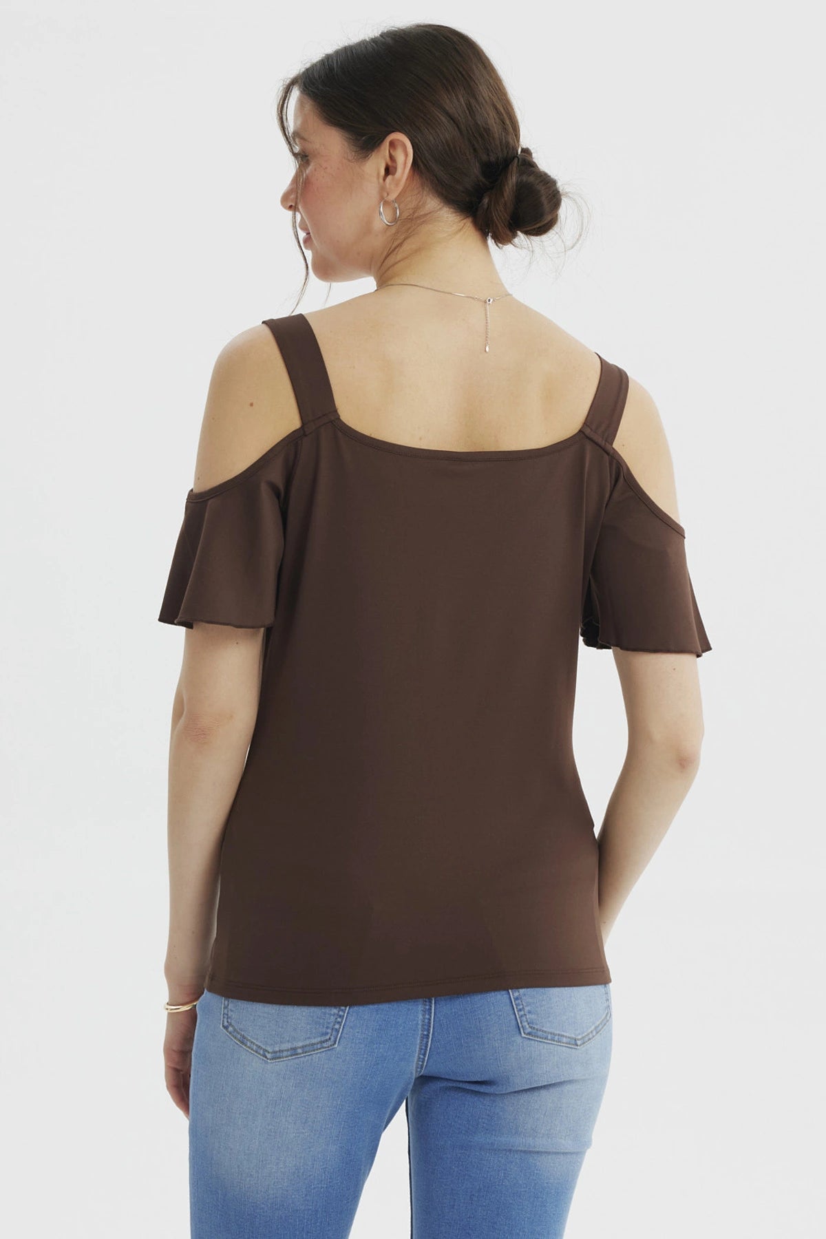 Polera Mujer Ajustado Chocolate