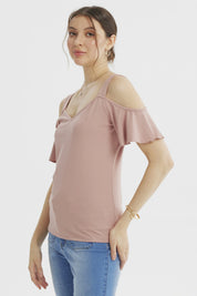Polera Mujer Ajustado Rosado