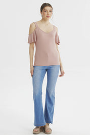 Polera Mujer Ajustado Rosado