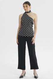 Peto Mujer Hombre Descubierto Negro / Blanco