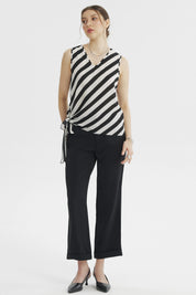 Blusa Mujer Nudo Lateral Crudo