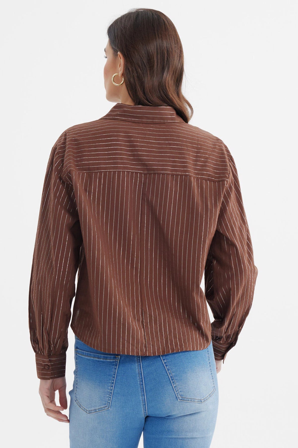Blusa Mujer Oversize Chocolate