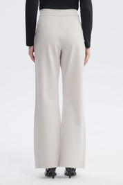 Pantalón Mujer Leve Flare Beige