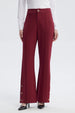 Pantalón Mujer Leve Flare Burdeo