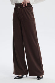 Pantalón Mujer Calce Recto Chocolate