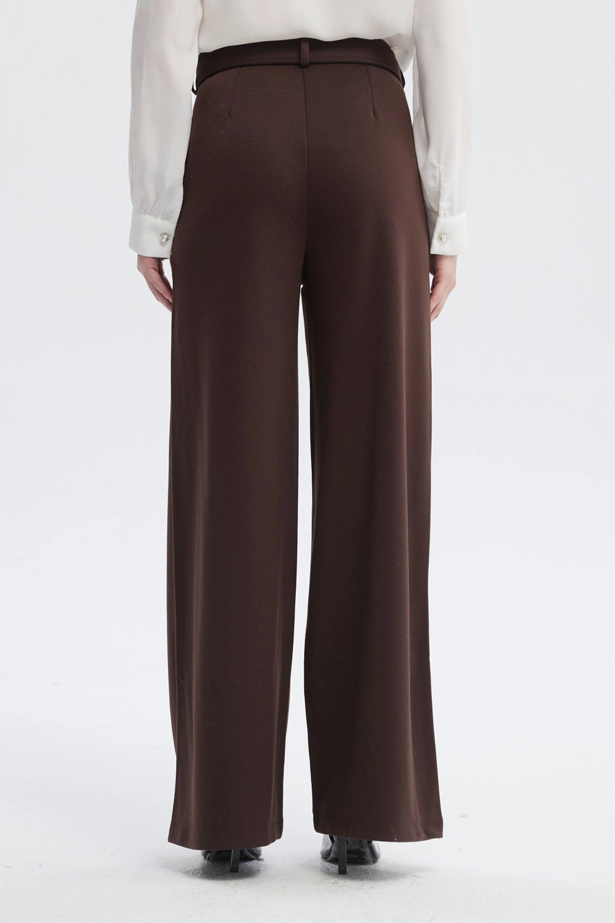 Pantalón Mujer Calce Recto Chocolate