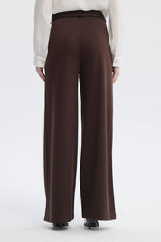 Pantalón Mujer Calce Recto Chocolate