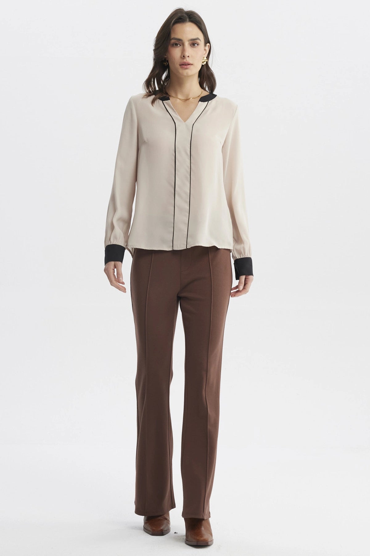 Blusa Mujer New Beige