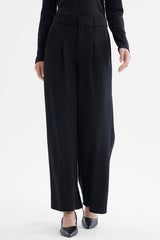 Pantalón Mujer Sastrero Pinza Delantero Negro