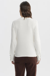 Sweater Mujer Ajustado Crudo