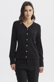 Sweater Mujer Ajustado Negro