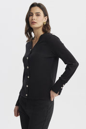 Sweater Mujer Ajustado Negro