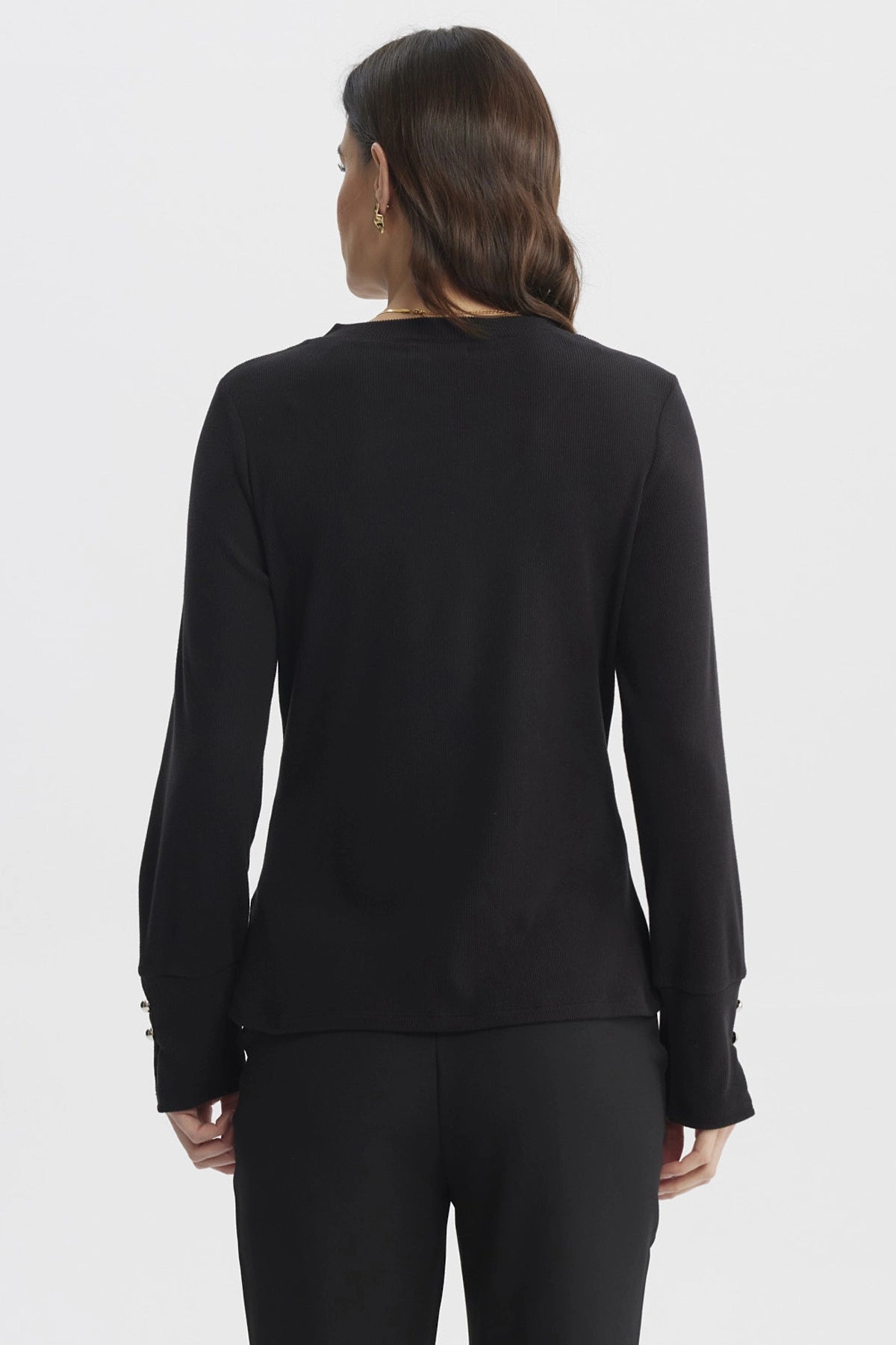 Sweater Mujer Ajustado Negro