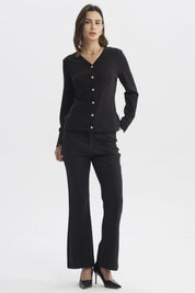 Sweater Mujer Ajustado Negro