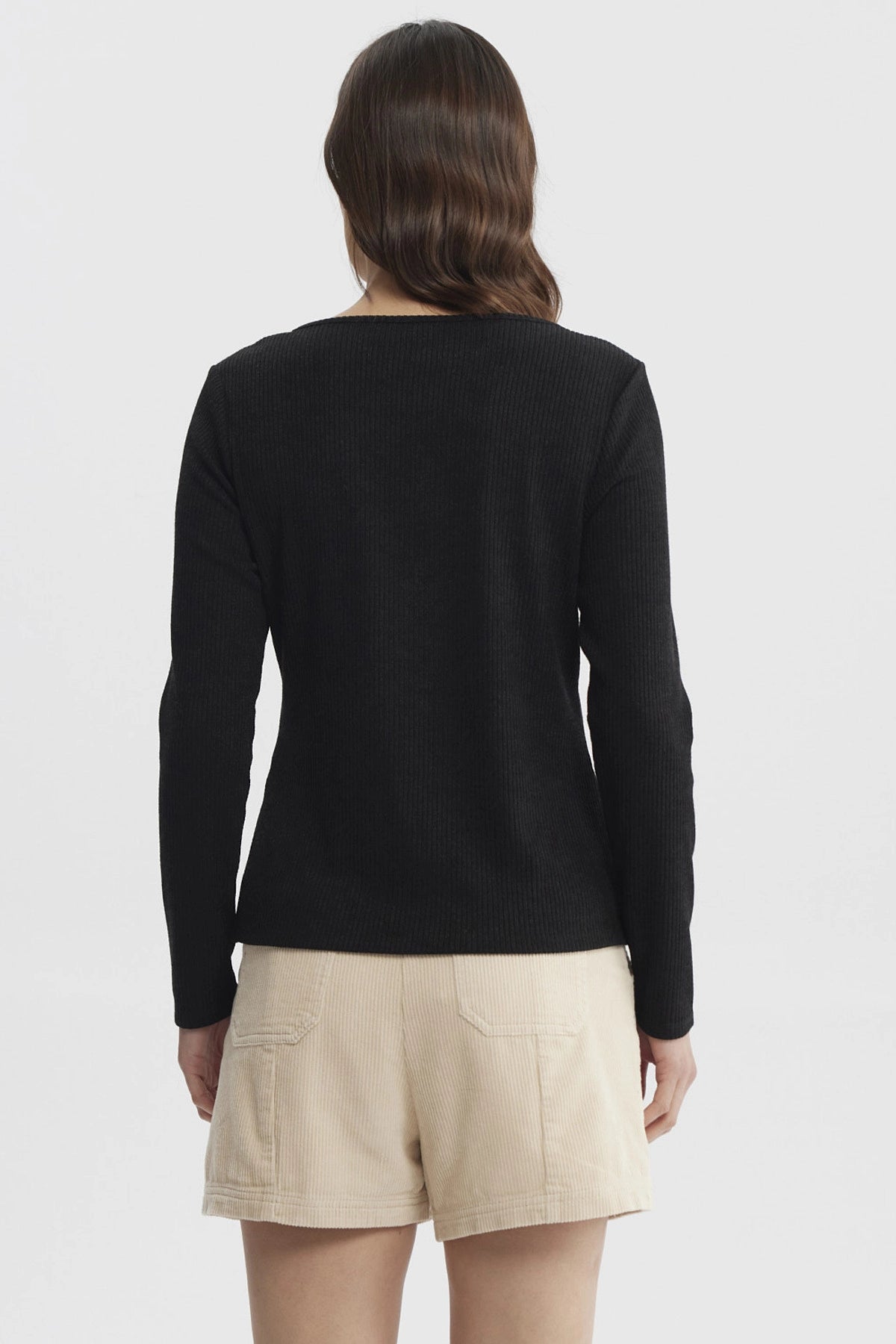 Sweater Mujer Ajustado Negro