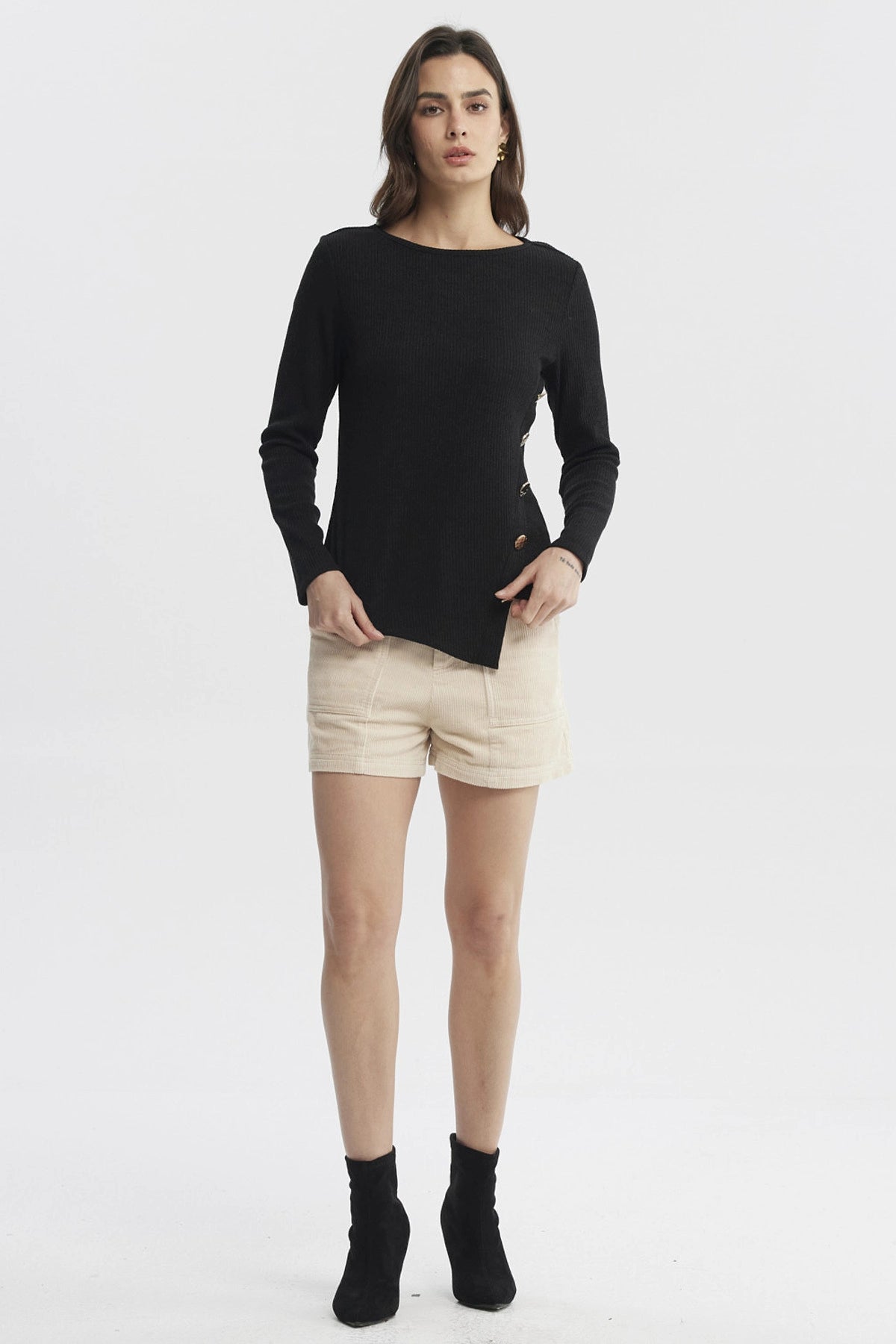 Sweater Mujer Ajustado Negro