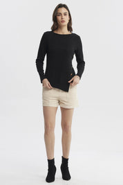 Sweater Mujer Ajustado Negro