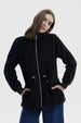 Polar Mujer Cuello Camisero Negro