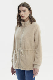 Polar Mujer Cuello Camisero Arena