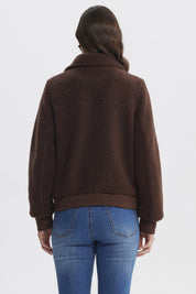 Polar Mujer Cuello Camisero Café Claro