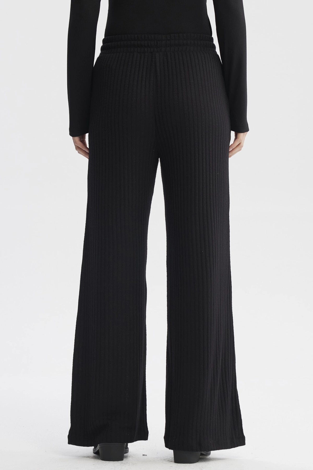 Pantalón Mujer Wide Leg Negro