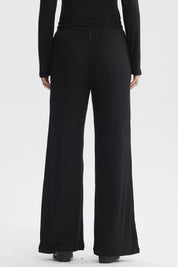 Pantalón Mujer Wide Leg Negro