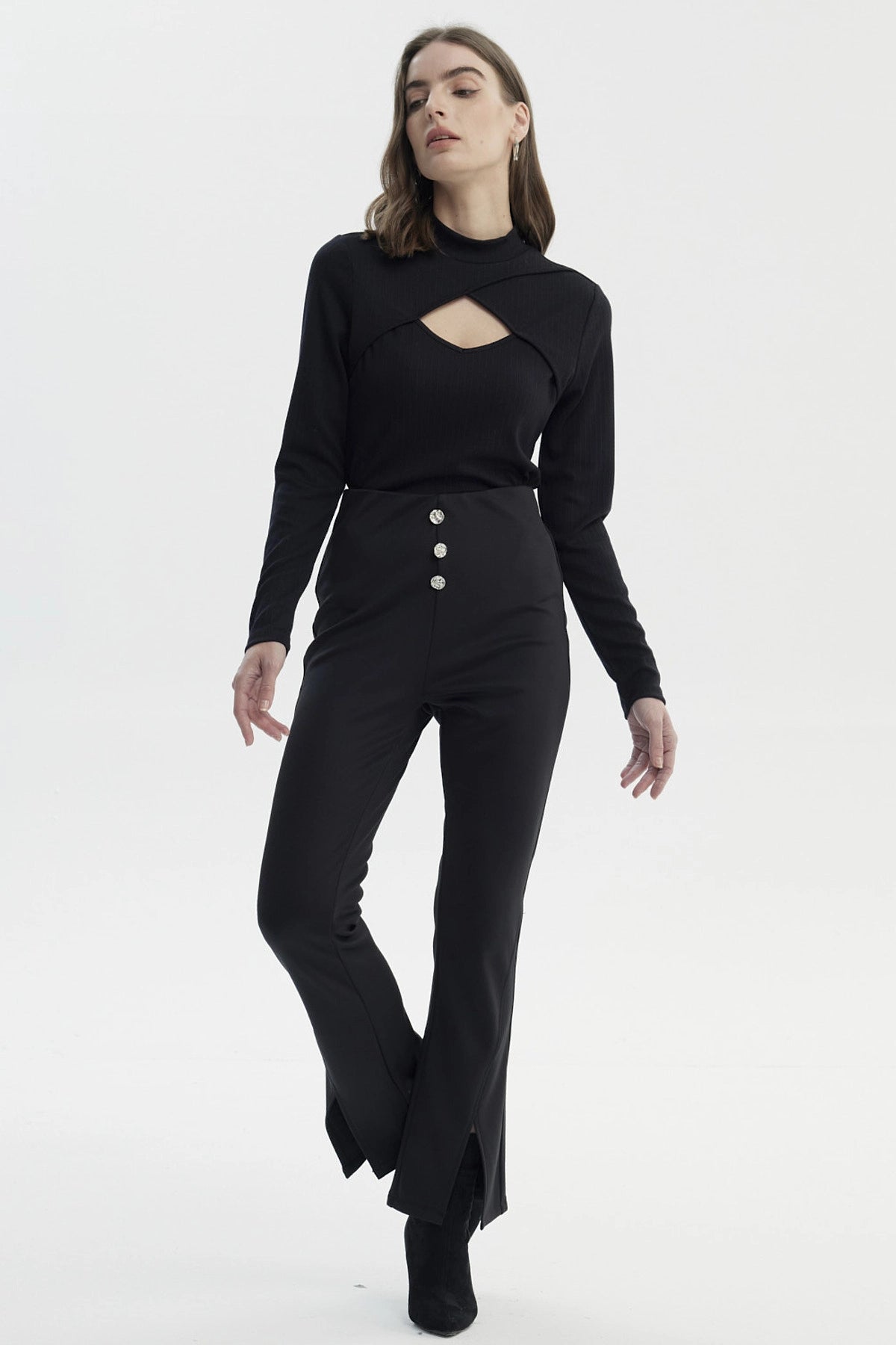 Calza Mujer Slim Negro