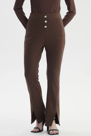 Calza Mujer Slim Café