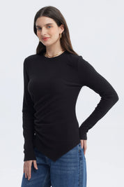 Polera Mujer Ajustado Negro