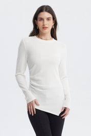 Polera Mujer Ajustado Crudo