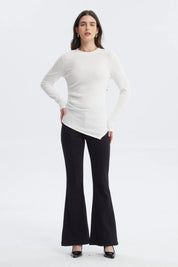 Polera Mujer Ajustado Crudo