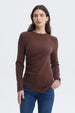 Polera Mujer Ajustado Café Claro
